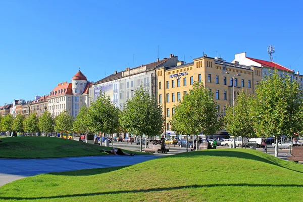 Streets of WROCLAW in POLAND - 12.09.2016:  Poland, Europe. — Stock Photo, Image