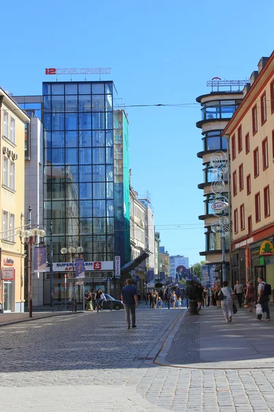 Ruas de WROCLAW na POLÓNIA - 12.09.2016: Polónia, Europa . — Fotografia de Stock