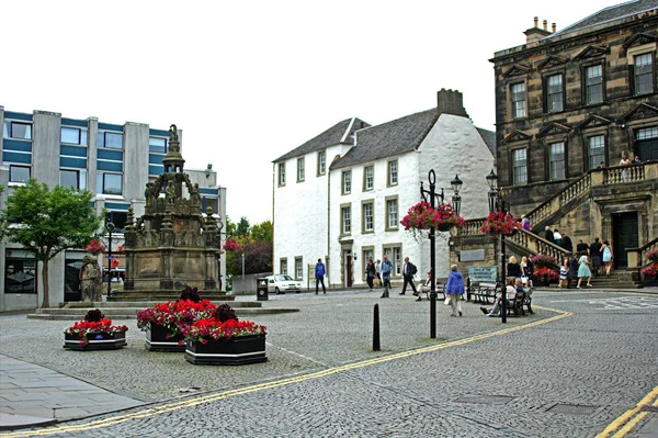 Ruas de Linlinthgow, Escócia, Reino Unido, 06.08.2015 — Fotografia de Stock