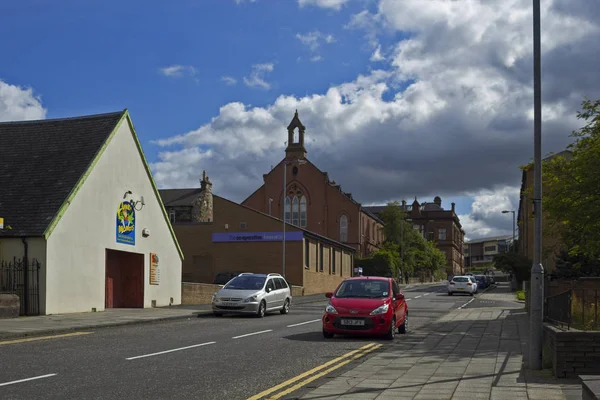 St Patricks Church and Streets of Coatbridge, North Lanarkshire, Reino Unido, 08.08.2015 — Fotografia de Stock