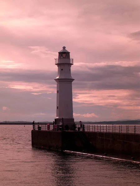 The Newhaven Lighthouse, Édimbourg, Écosse, Royaume-Uni — Photo