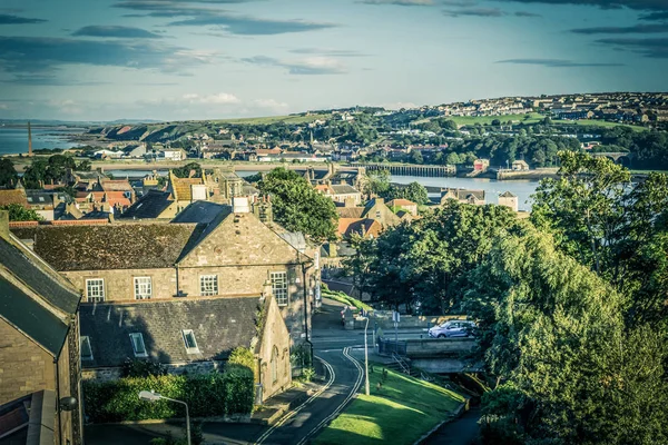 Panorama de Berwick upon Tweed na Inglaterra, Reino Unido — Fotografia de Stock