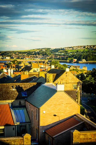 Panorama van Berwick Upon Tweed in Engeland, Uk — Stockfoto