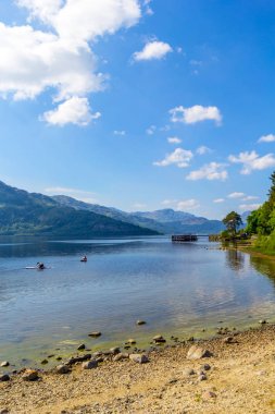 Loch Lomond rowardennan, İskoçya, İngiltere'de yaz