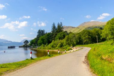 Loch Lomond rowardennan, İskoçya, İngiltere'de yaz