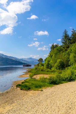 Loch Lomond rowardennan, İskoçya, İngiltere'de yaz