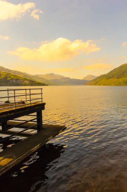 Loch Lomond rowardennan, İskoçya, İngiltere'de yaz