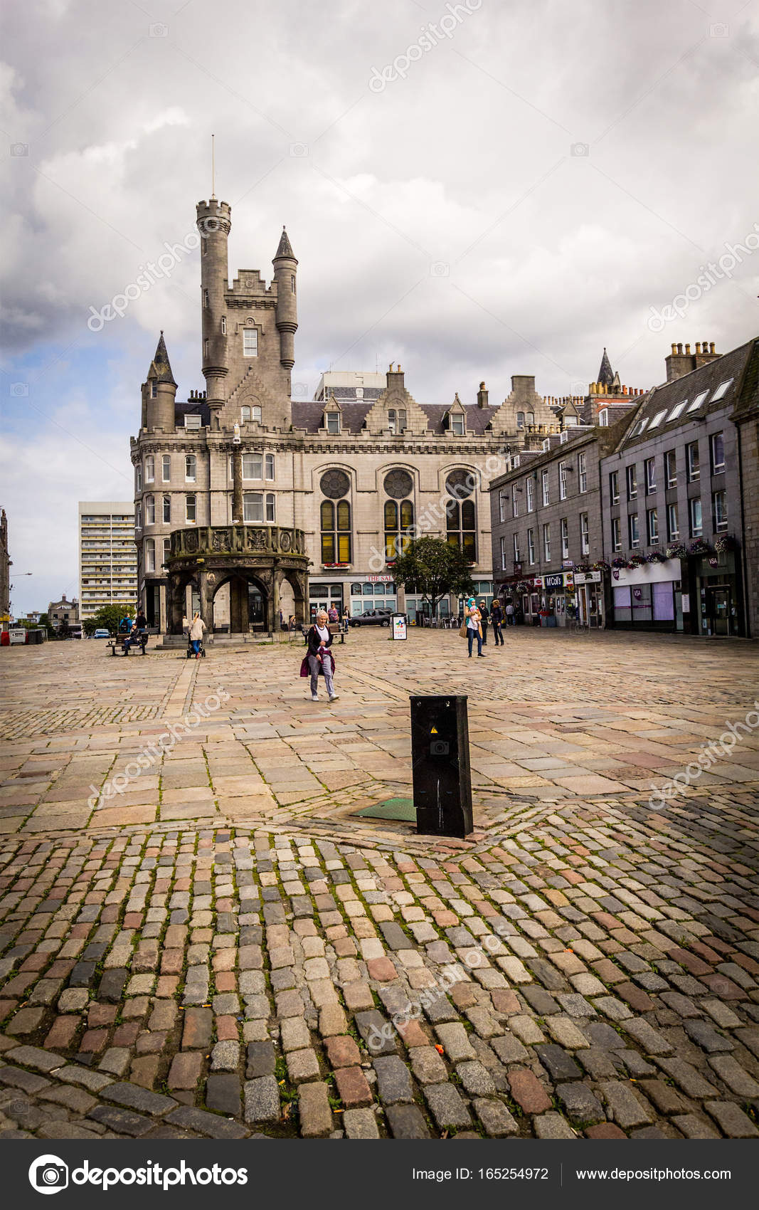 Castlegate In The City Centre Aberdeen Scotland Great Britain