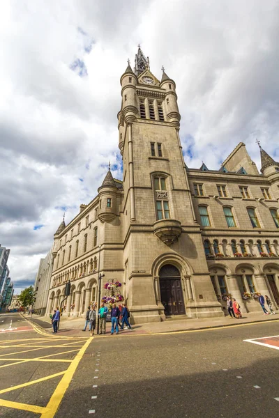 Aberdeen, historická architektura, městský dům, Skotsko, Velká Británie — Stock fotografie