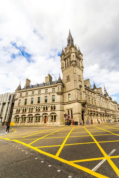 Aberdeen, historická architektura, městský dům, Skotsko, Velká Británie — Stock fotografie