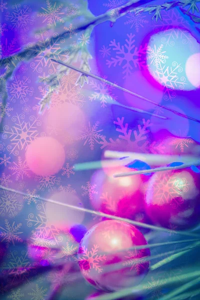 Prachtige Kerstdecoratie close-up. — Stockfoto