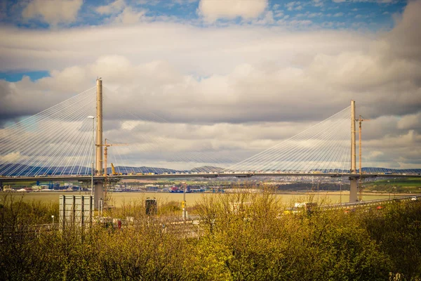 Queenferry Crossing Schottland — Stockfoto