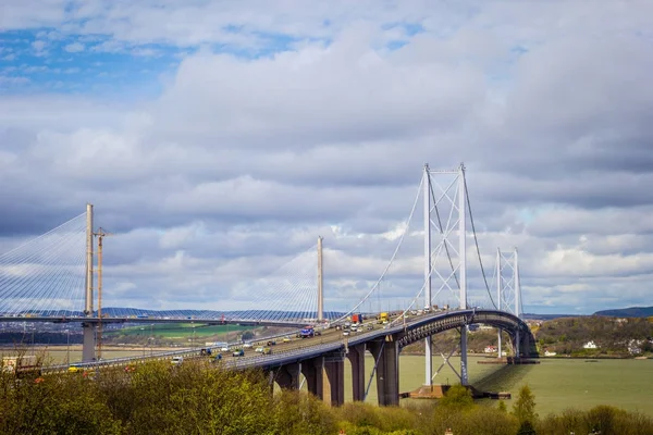 Forth Road Bridge Edinburgh Scotland — Stock Photo, Image