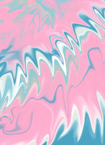 Абстрактний Тонкий Мармуровий Фон Білому Рожевому Синьому Кольорах — стокове фото