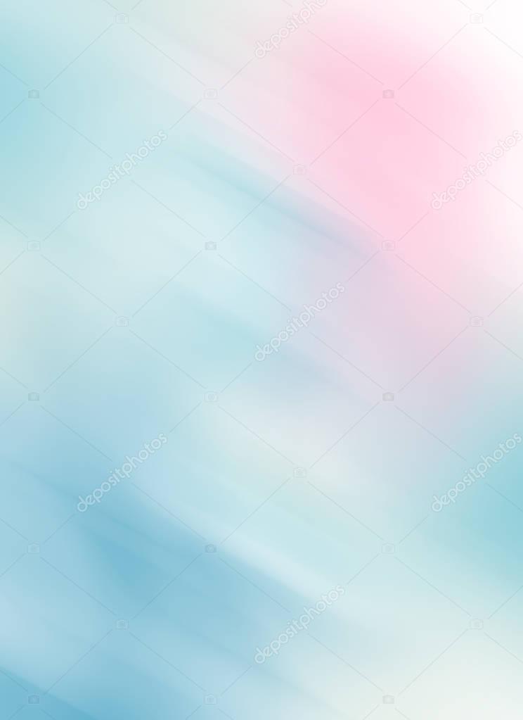 Abstract, textured, pastel background in pink and shades of blue.