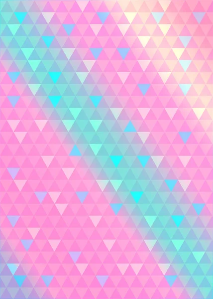 Geometric neon background with triangles