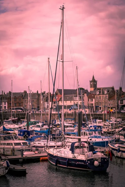 Порт Арброте Шотландия Великобритания Арбрук Аберброток Бывший Королевский Город Крупнейший — стоковое фото