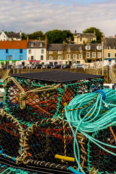 Přístav Arbroath Skotsku Velké Británii Arbroath Nebo Aberbrothock Bývalé Královské — Stock fotografie