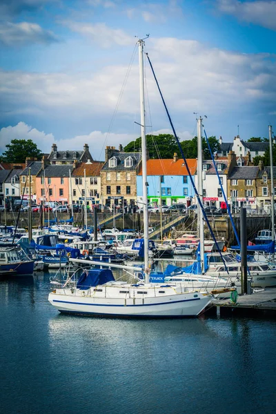 Båtar Hamnen Arbroath Skottland Storbritannien — Stockfoto