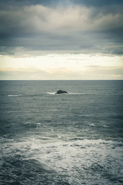 Stormy Sea Dunbar Seaside Town Scotland — Stock Photo, Image