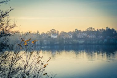Linlithgow Gölü Sonbahar, İskoçya, Uk 