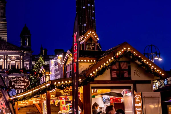 Glasgow 'daki Noel Fuarı, George Meydanı, İskoçya, Uk, 09 Aralık 2019