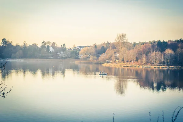 Lignée Loch Fin Automne Écosse Royaume Uni — Photo