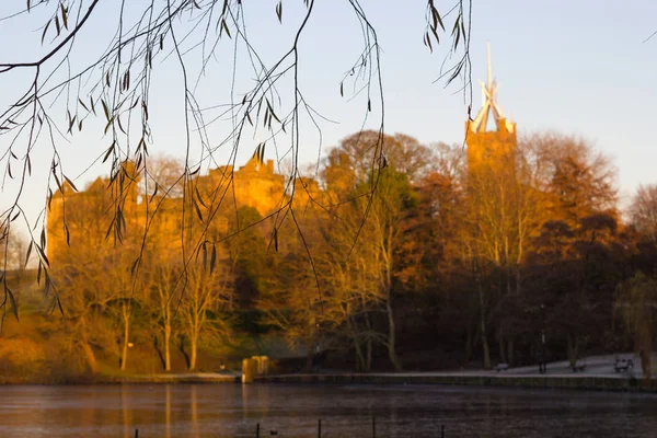 Piękna Sceneria Pałacem Linlithgow Linlithgow Szkocji Wielka Brytania — Zdjęcie stockowe