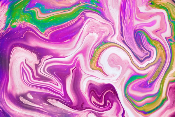 Beautiful, abstract ocean artistic marble background in various colors with swirls and ripples. — 스톡 사진