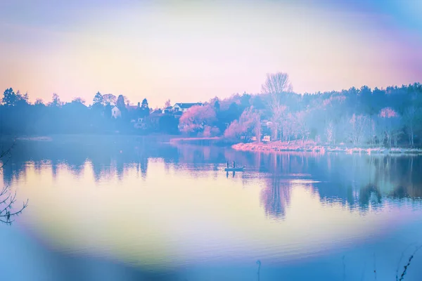 Le loch de Linlithgow à la fin de l'automne — Photo