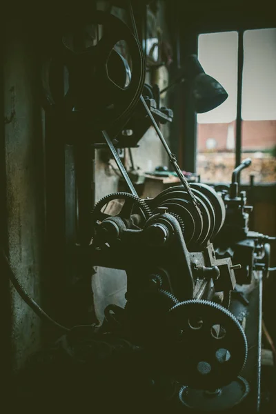 vintage metal turning machine