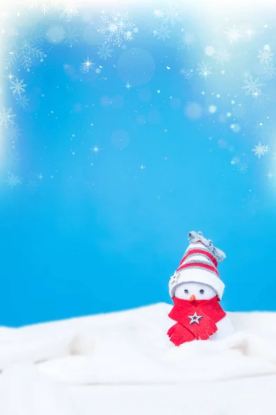 Снеговик на Рождество — стоковое фото