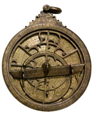 Astrolabe - ancient astronomical device clipart