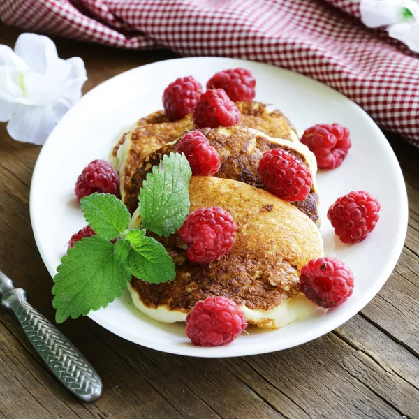 Homemade pancakes flapjack breakfast — Stock Photo, Image