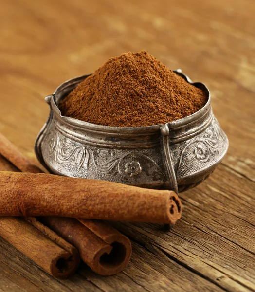 Cinnamon and anise traditional Christmas spices — Stock Photo, Image