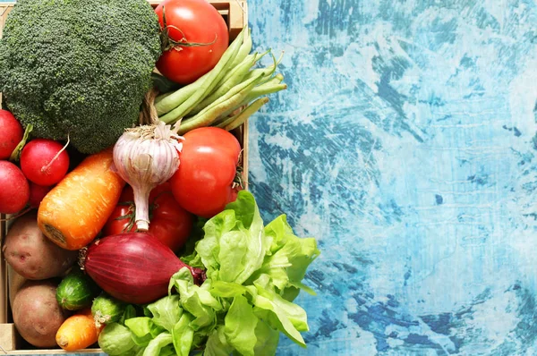 Vida ainda saudável comer vegetais orgânicos — Fotografia de Stock