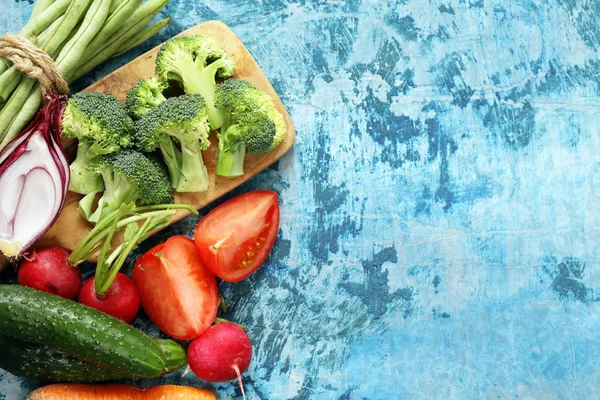 Naturaleza muerta alimentación saludable verduras ecológicas — Foto de Stock