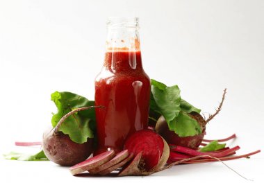 Doğal organik taze pancar suyu, sağlıklı gıda