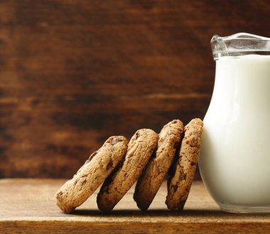 Süt, rustik tarzı Çikolata Bisküvi Kurabiye 