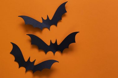 Halloween süslemeleri - siyah örümcek ağı ve yarasalar
