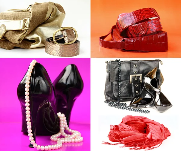 Accesorios para mujer zapatos, bolsos y cinturones —  Fotos de Stock