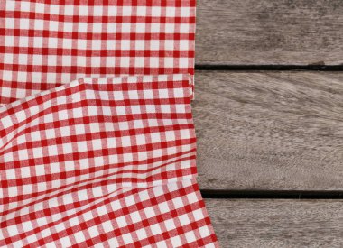 Mutfak peçete ahşap arka plan üzerinde 