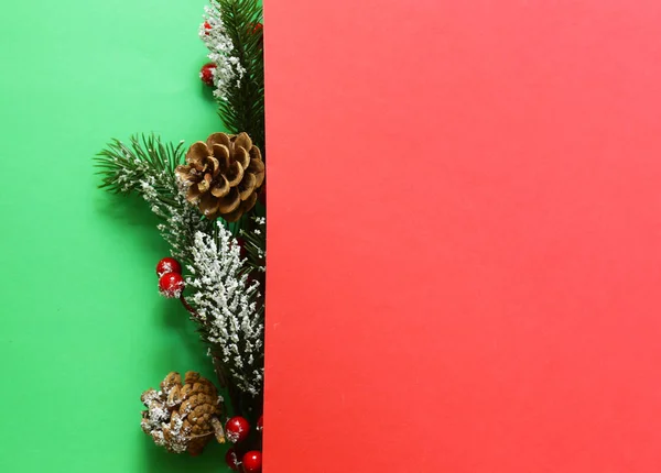 Christmas tree with Christmas decorations on a multicolored background — Stock Photo, Image