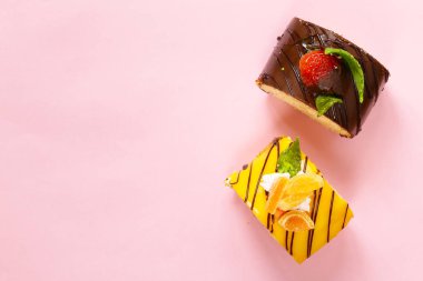 Çikolata ve turuncu rolls - tatlı, tatlılar