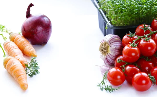 Légumes Herbes Frais Biologiques — Photo