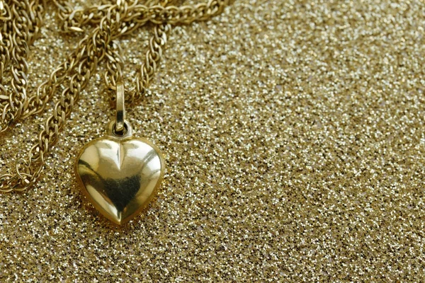 pendant gold heart - a gift for the holiday