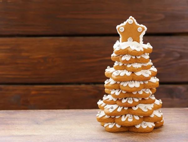 Gingerbread Noel Ağacı Süsleme Tatlı Tatil Için Için — Stok fotoğraf