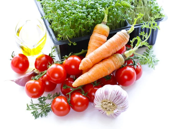 Légumes Herbes Frais Biologiques — Photo