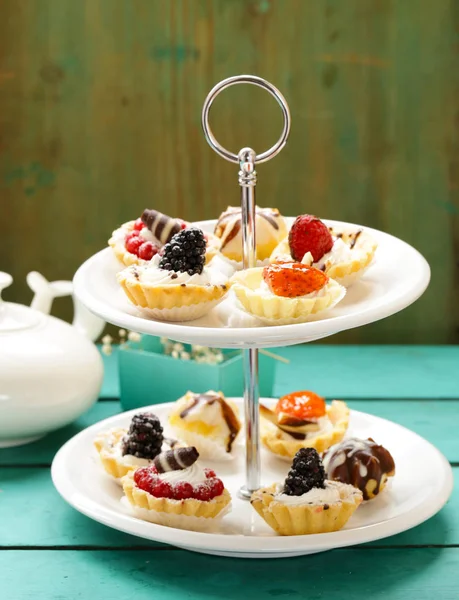 Mini Torte Dessert Dolci Vacanze — Foto Stock