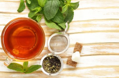 fincan çay içmek için sağlıklı gıda yenileniyor